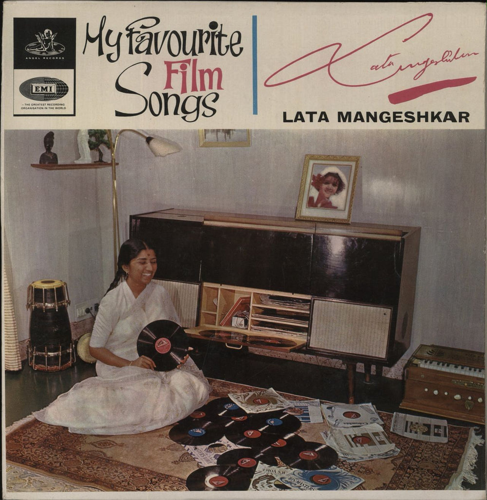 Lata Mangeshkar My Favourite Film Songs - Lata Mangeshkar Indian vinyl LP album (LP record) 3AEX5060