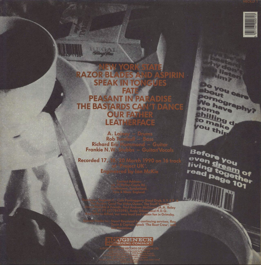 Leatherface Fill Your Boots - EX UK vinyl LP album (LP record) 5017161000713