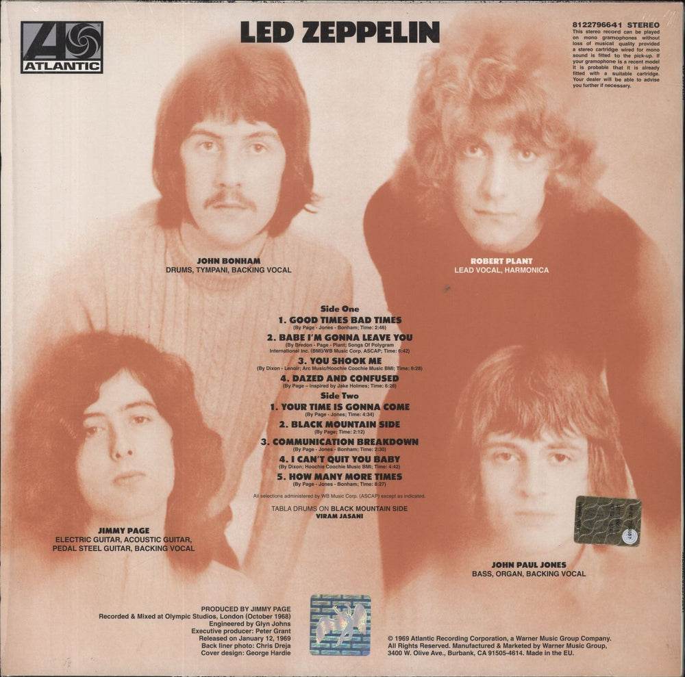 Led Zeppelin Led Zeppelin - 180gm UK vinyl LP album (LP record) 081227966416