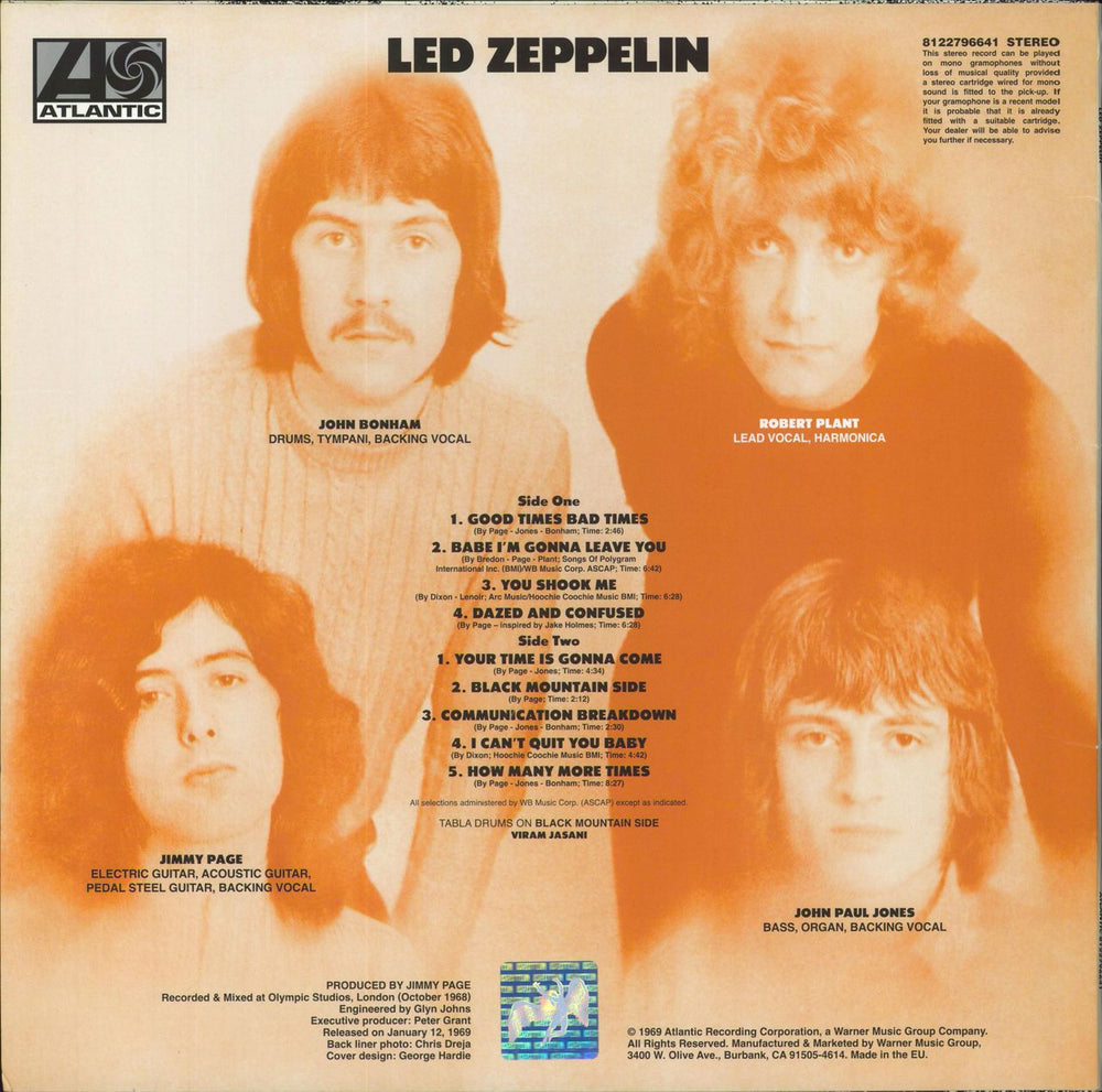 Led Zeppelin Led Zeppelin - 180gm UK vinyl LP album (LP record) 081227966416