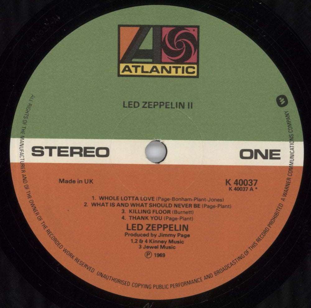 Led Zeppelin Led Zeppelin II - 8th - EX UK vinyl LP album (LP record) ZEPLPLE580610