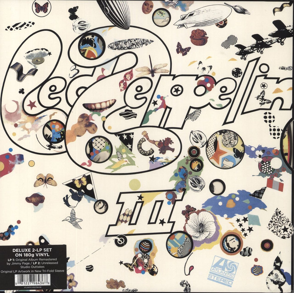 Led Zeppelin Led Zeppelin III: Deluxe - 180gm UK 2-LP vinyl record set (Double LP Album) 8122796436