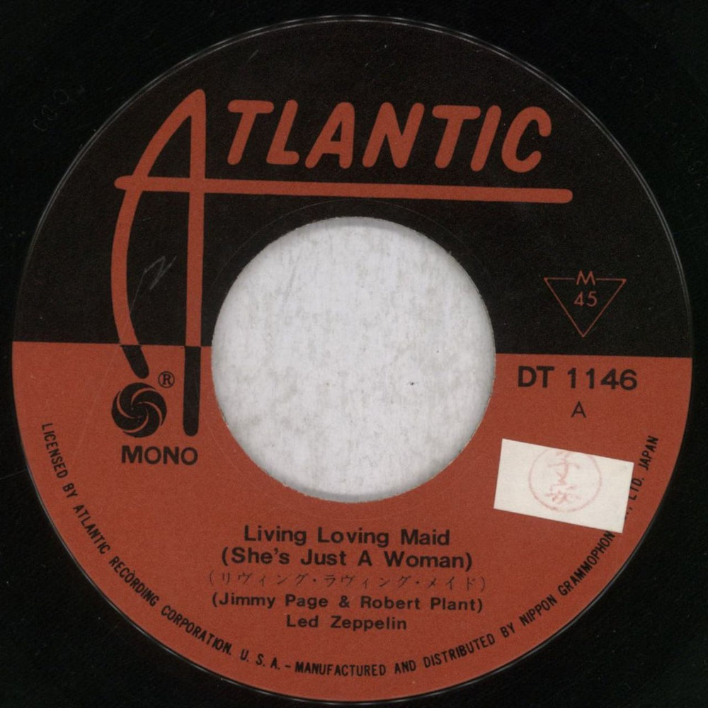 Led Zeppelin Living Loving Maid [She's Just A Woman] - VG Japanese 7" vinyl single (7 inch record / 45) ZEP07LI553751