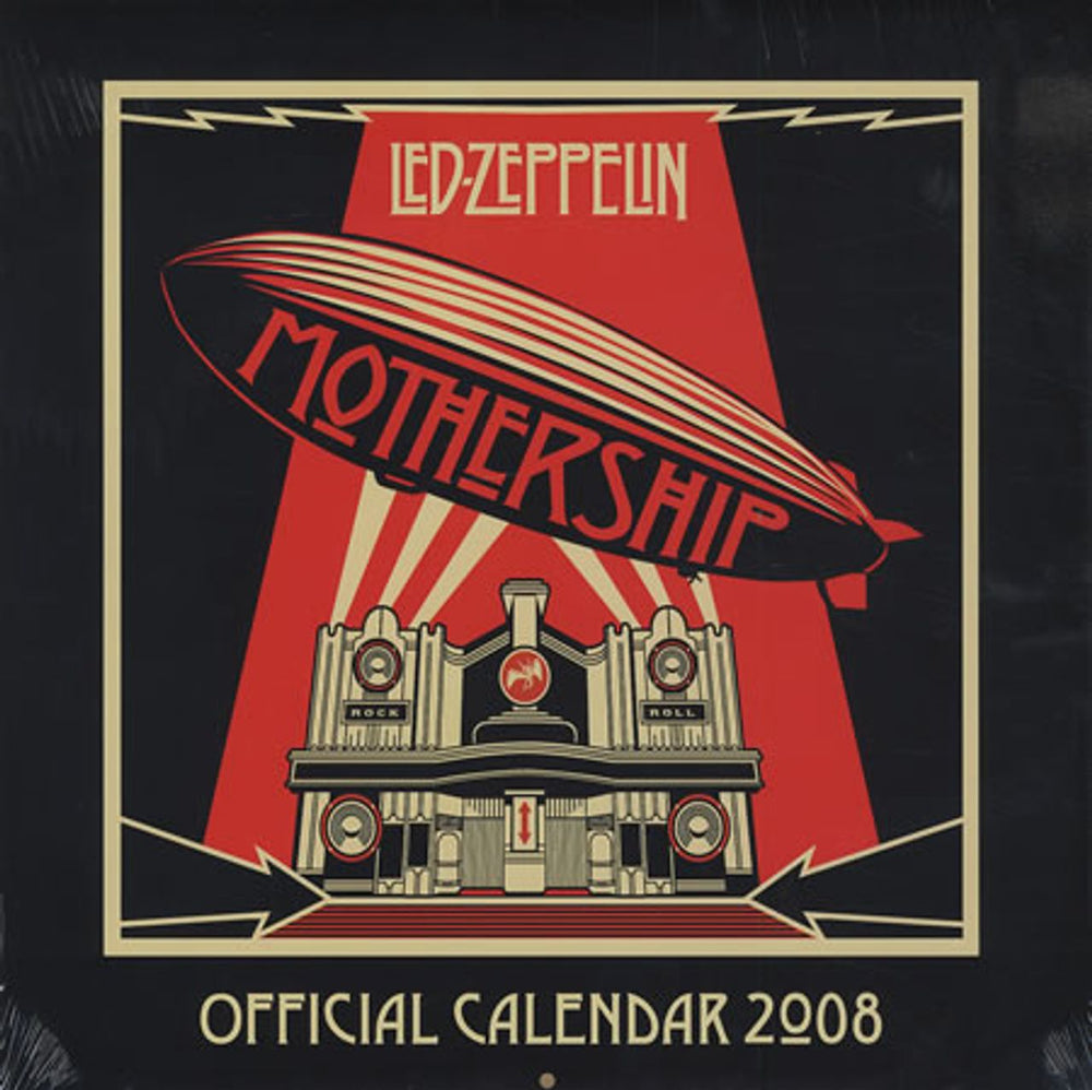 Led Zeppelin Official Calendar 2008 UK calendar