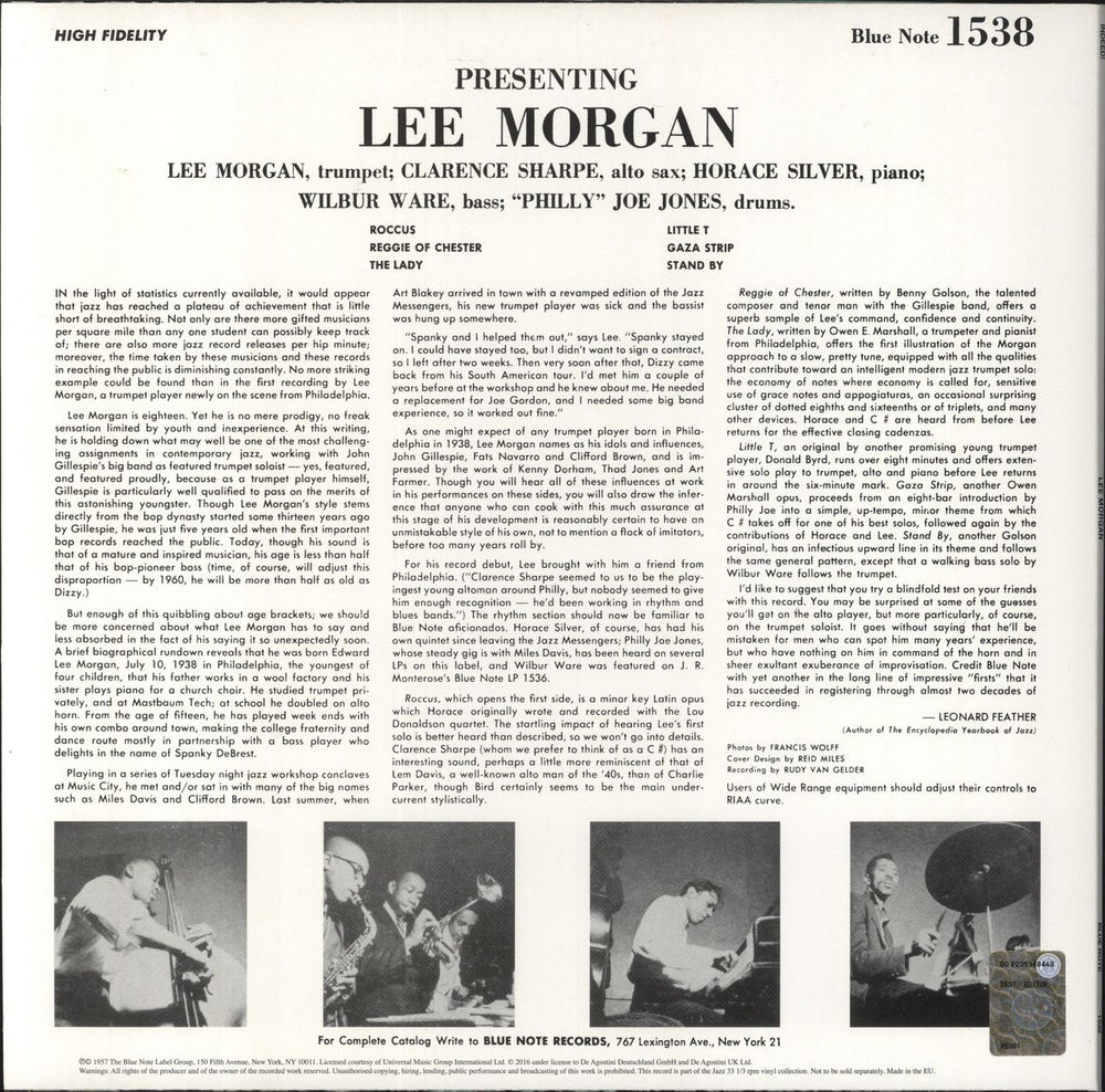 Lee Morgan Indeed! - 180gram Vinyl + Booklet UK vinyl LP album (LP record)