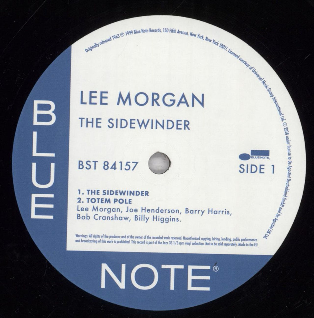 Lee Morgan The Sidewinder - 180gm Vinyl UK vinyl LP album (LP record) L\MLPTH831986