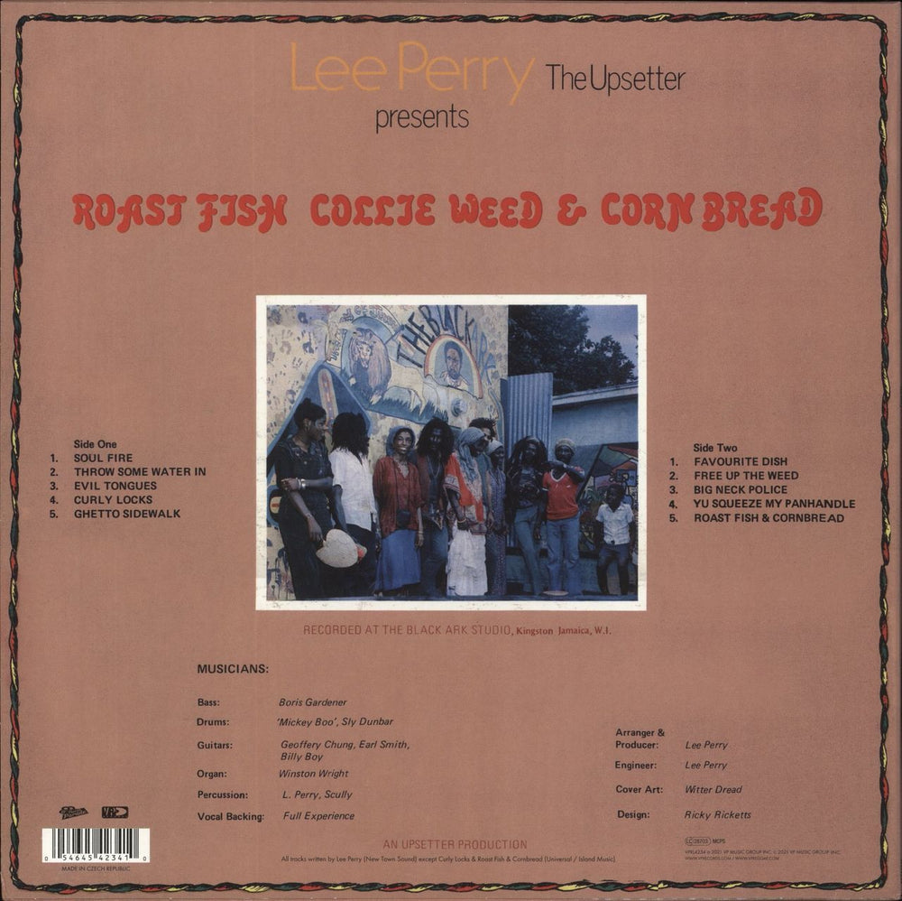 Lee Perry Roast Fish Collie Weed & Corn Bread - Brown Vinyl UK vinyl LP album (LP record) 054645423410