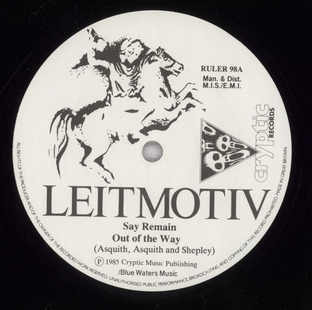 Leitmotiv Say Remain UK 12" vinyl single (12 inch record / Maxi-single) LXJ12SA835178