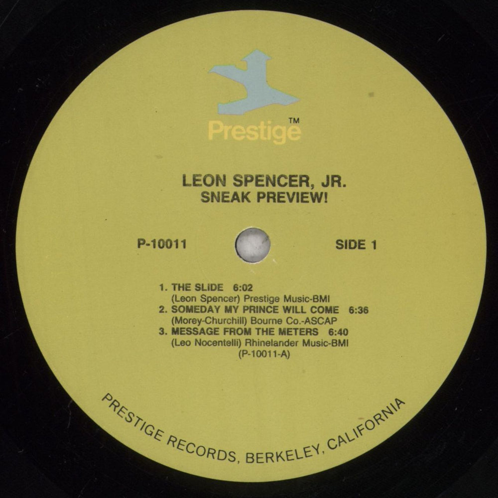 Leon Spencer Jr. Sneak Preview! US vinyl LP album (LP record) L-6LPSN842419