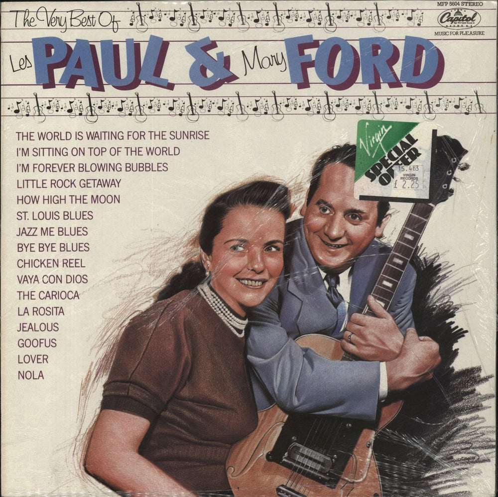 Les Paul And Mary Ford The Very Best Of - shrink UK vinyl LP album (LP record) MFP5604