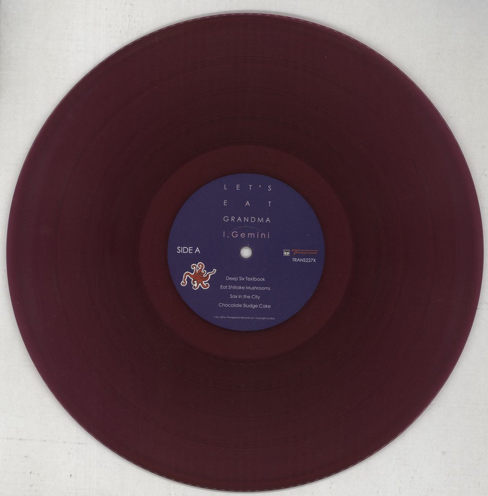 Let's Eat Grandma I, Gemini - Magenta Vinyl UK vinyl LP album (LP record) OGTLPIG849826