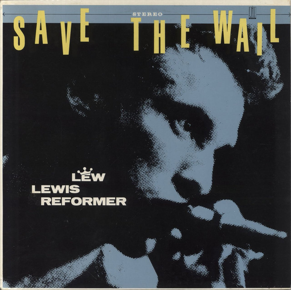 Lew Lewis Save The Wail UK vinyl LP album (LP record) SEEZ16