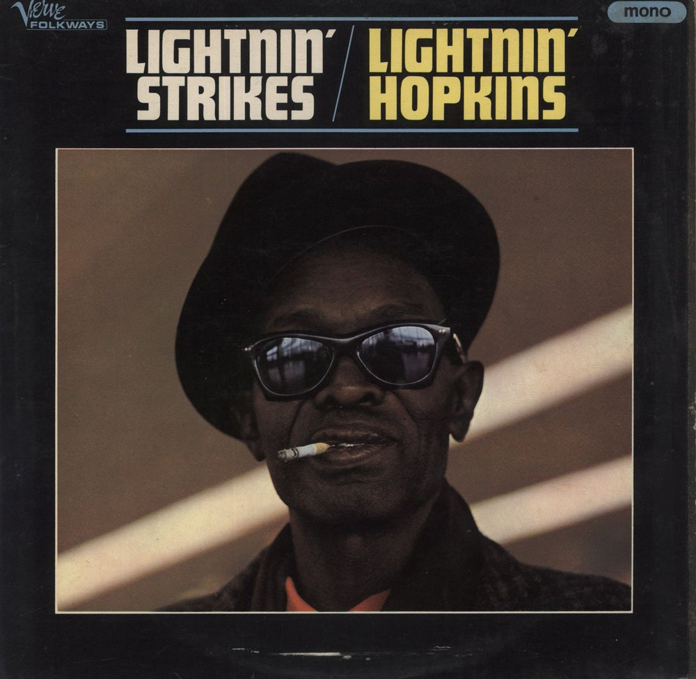 Lightnin' Hopkins Lightnin' Strikes - VG UK vinyl LP album (LP record) VLP5014