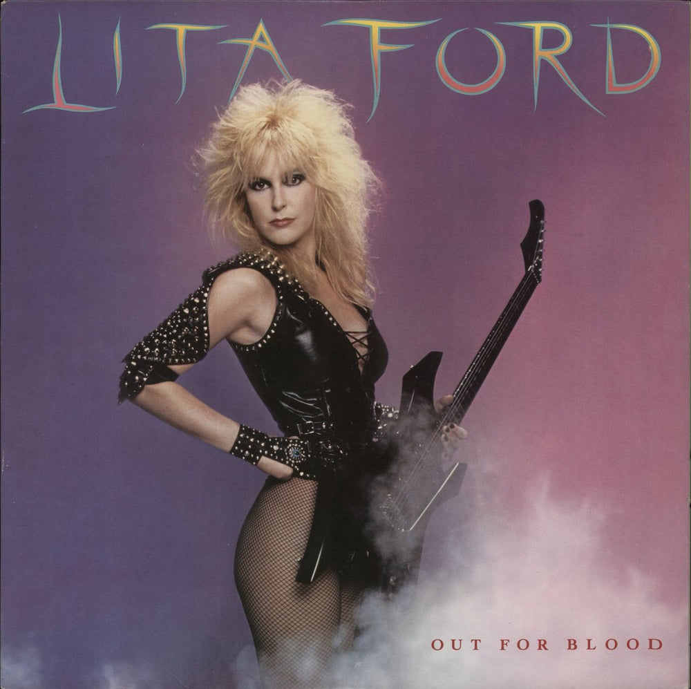 Lita Ford Out For Blood US Promo vinyl LP album (LP record) 422-810 331-1 M-1