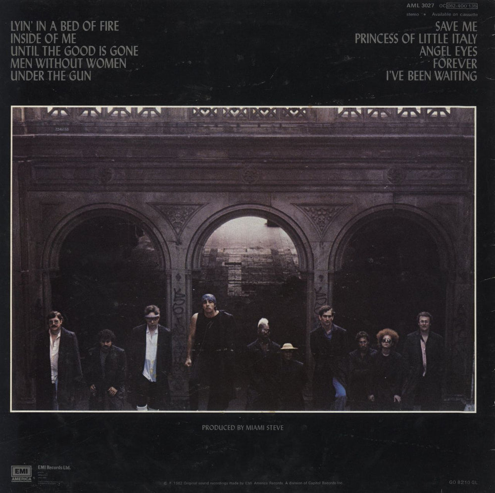 Little Steven Men Without Women UK vinyl LP album (LP record)