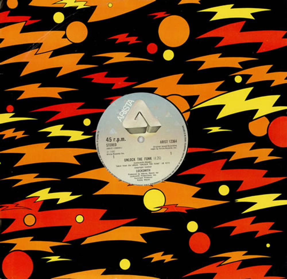 Locksmith Unlock The Funk UK 12" vinyl single (12 inch record / Maxi-single) ARIST12364