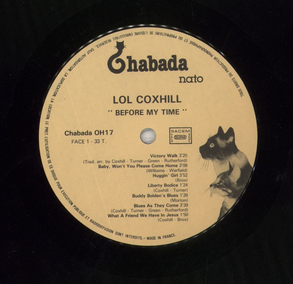 Lol Coxhill Before My Time UK 10" vinyl single (10 inch record) LCX10BE853534