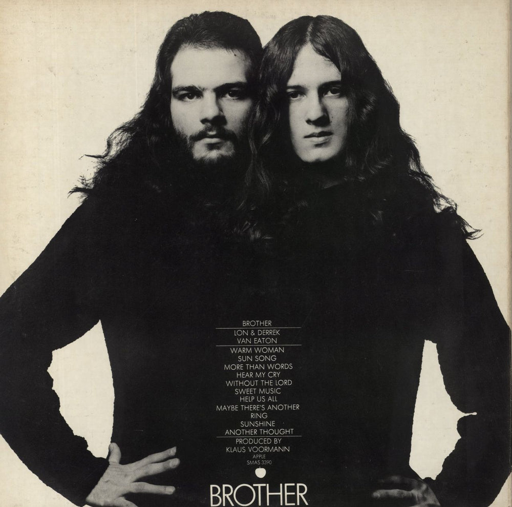 Lon & Derrek Van Eaton Brother US vinyl LP album (LP record)