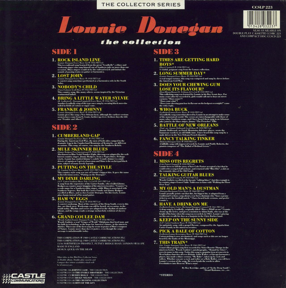 Lonnie Donegan The Collection UK 2-LP vinyl record set (Double LP Album) 013428032237