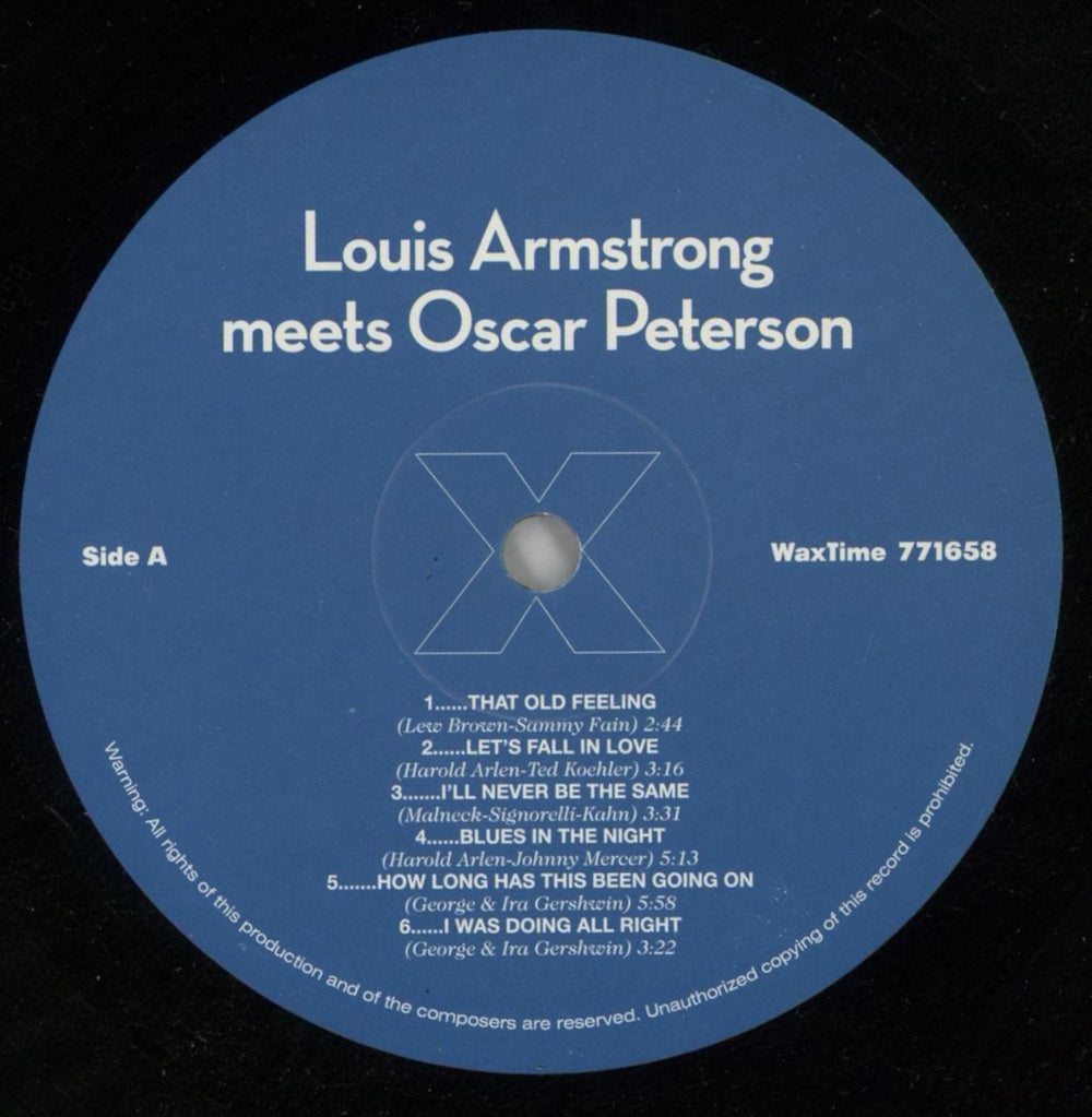 Louis Armstrong Louis Armstrong Meets Oscar Peterson - 180 Gram Vinyl UK vinyl LP album (LP record) LOALPLO869341