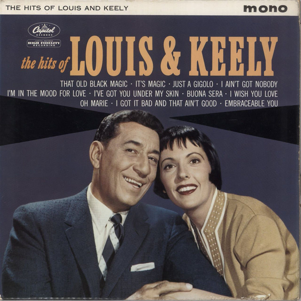 Louis Prima & Keely Smith The Hits Of Louis & Keely UK vinyl LP album (LP record) T-1531