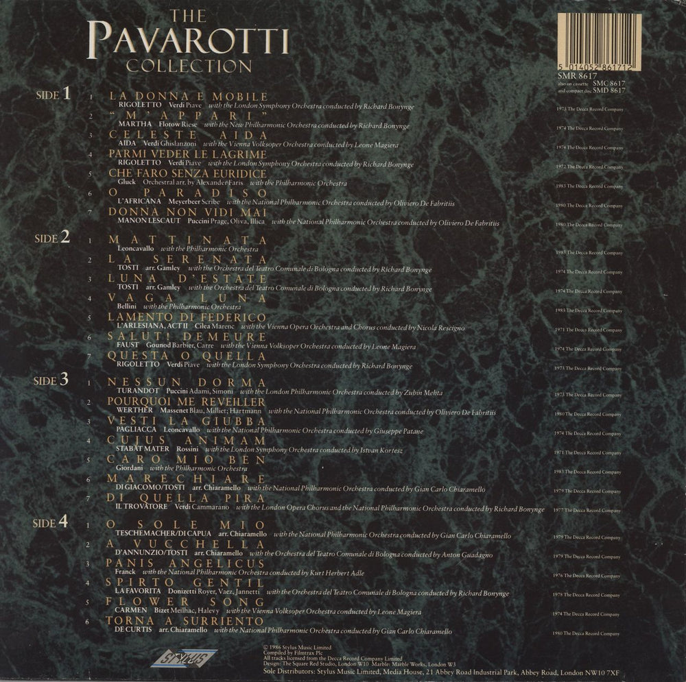 Luciano Pavarotti The Pavarotti Collection - Numbered UK 2-LP vinyl record set (Double LP Album) 5014052861712