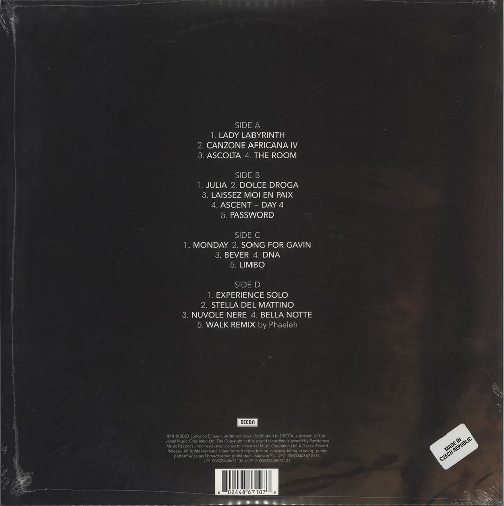 Ludovico Einaudi Undiscovered Vol.2 - Sealed UK 2-LP vinyl record set (Double LP Album) 602448671073