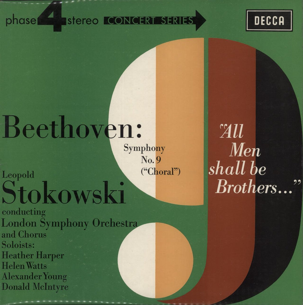 Ludwig Van Beethoven Beethoven: Symphony No. 9 ("Choral") UK vinyl LP album (LP record) PFS4183