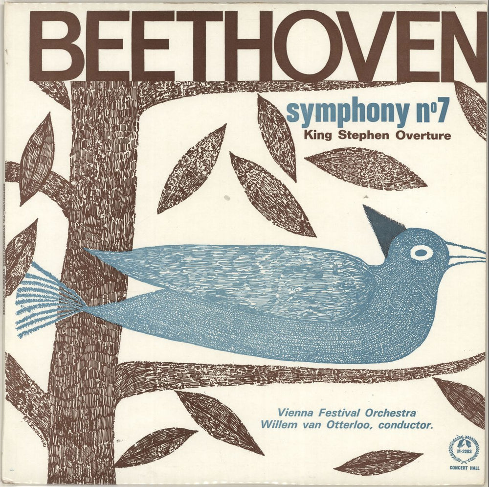 Ludwig Van Beethoven Symphony No. 7 in A Major, Op.92 / King Stephen Overture, Op.117 UK vinyl LP album (LP record) AM2283