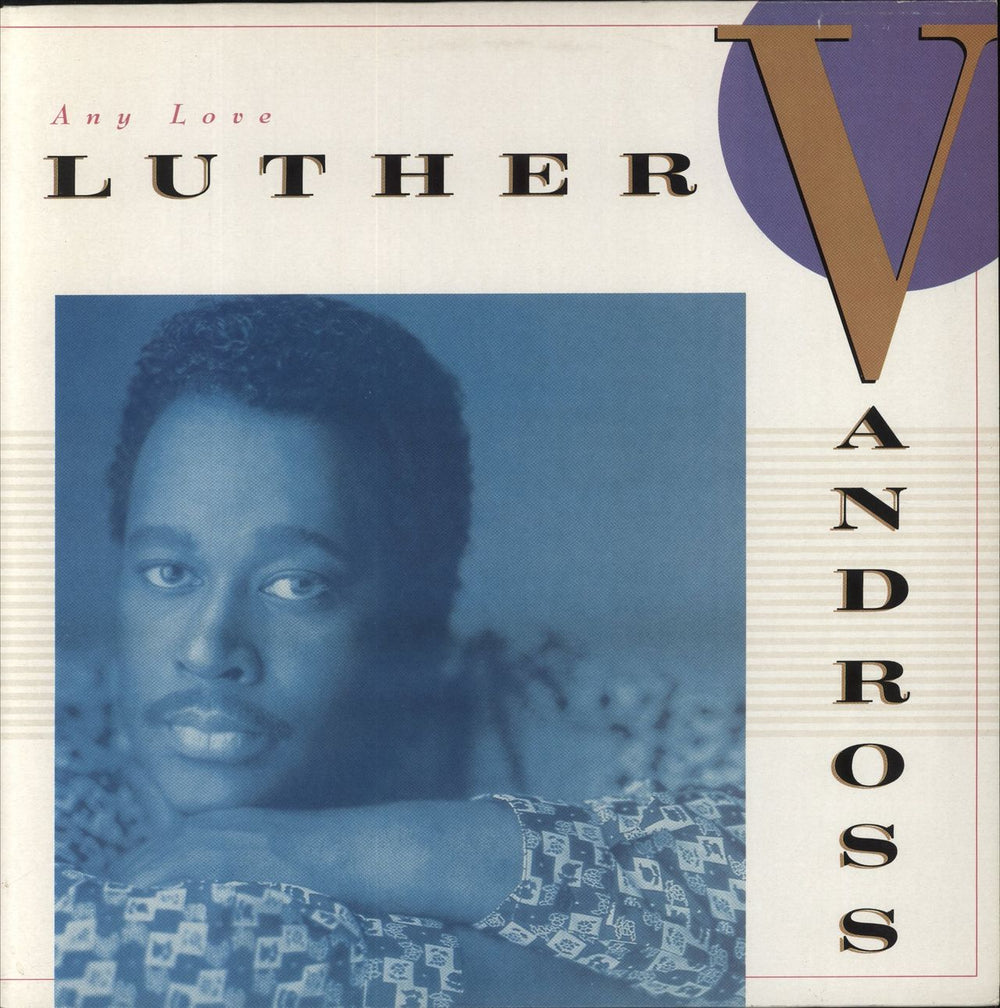 Luther Vandross Any Love - Gold Promo Stamped UK vinyl LP album (LP record) 4629081