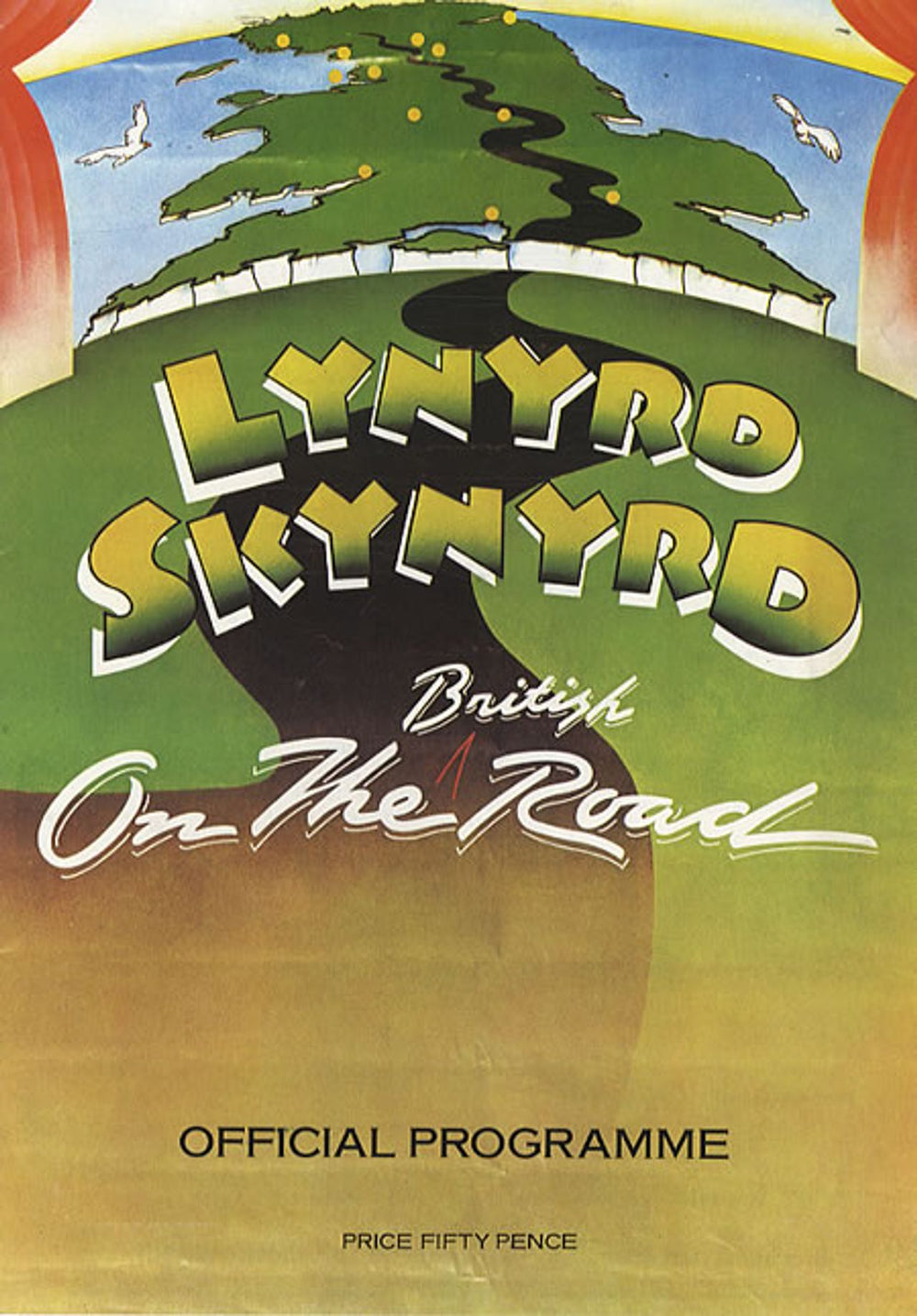 Lynyrd Skynyrd On The British Road UK tour programme tour programme