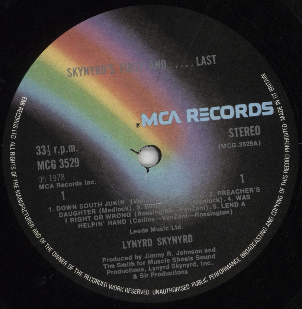 Lynyrd Skynyrd Skynyrd's First And ... Last UK vinyl LP album (LP record) LRDLPSK189785