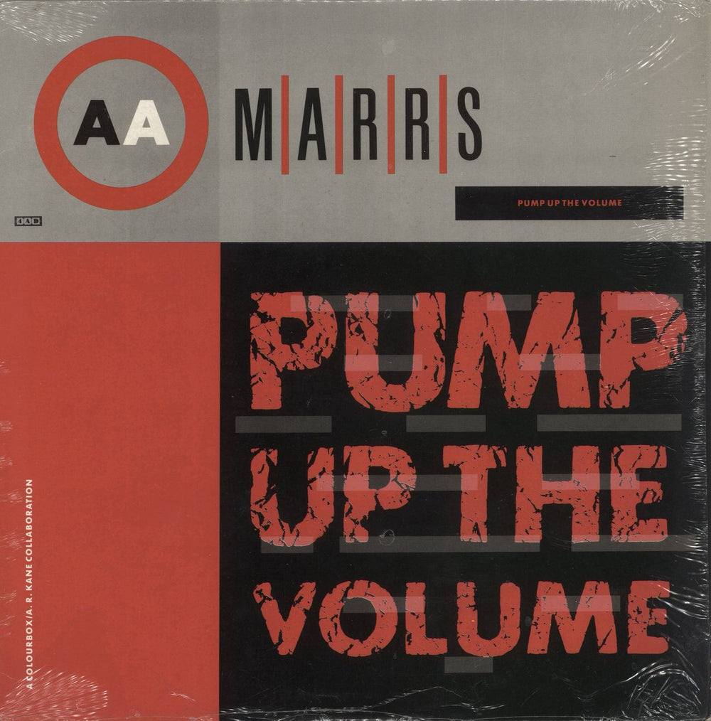 M.A.R.R.S. Pump Up The Volume + p/s - Shrink US 12" vinyl single (12 inch record / Maxi-single) BWAY452