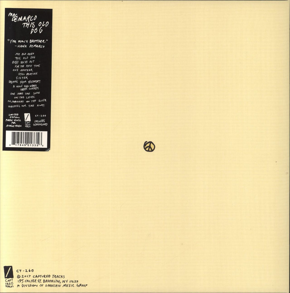 Mac DeMarco This Old Dog: Rough Trade exclusive - Purple Vinyl + CD-R UK vinyl LP album (LP record) 817949013356