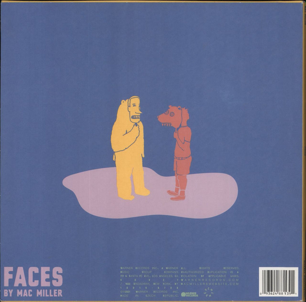 Mac Miller Faces - Yellow Vinyl UK 2-LP vinyl record set (Double LP Album) 093624881391