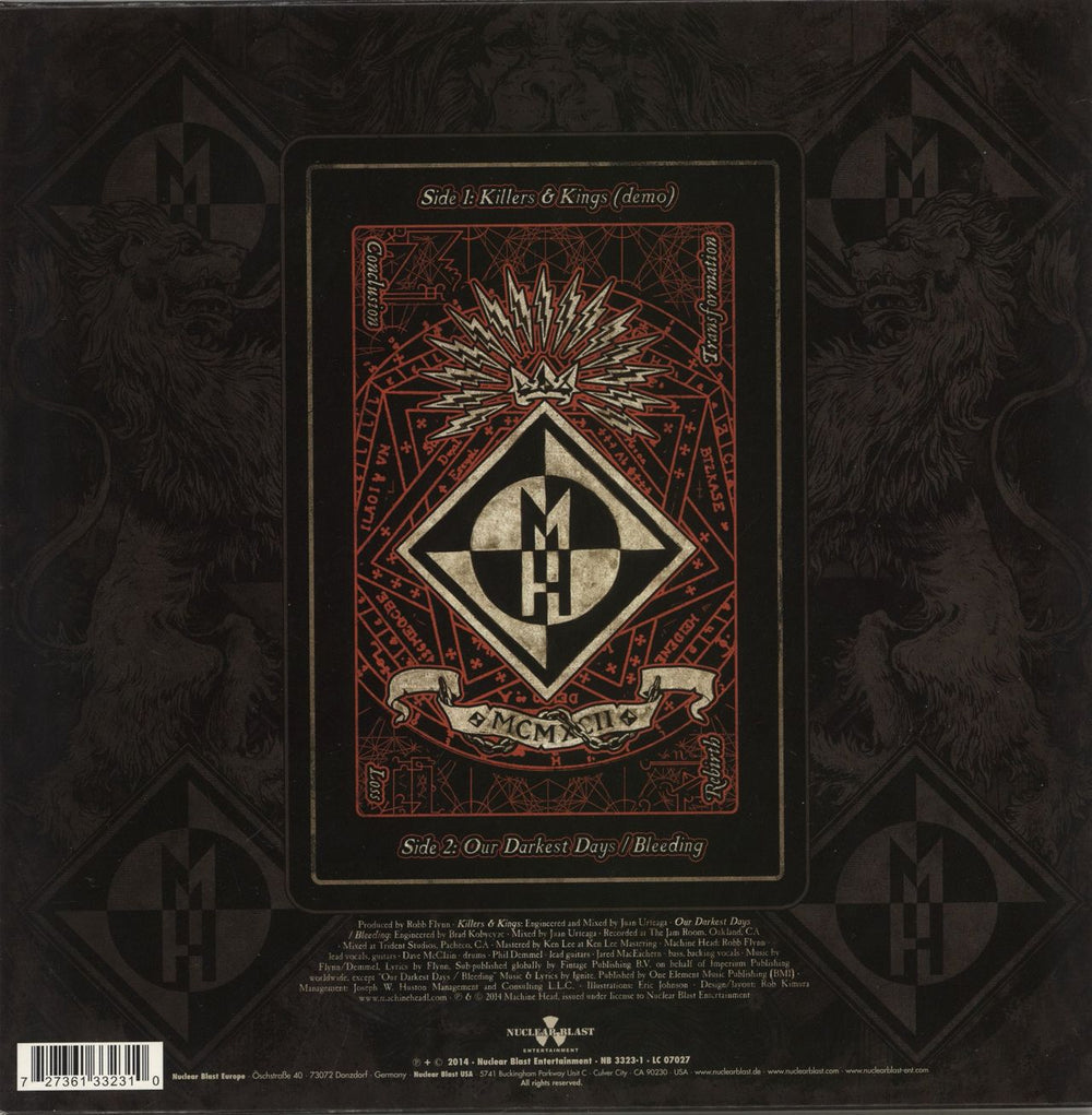 Machine Head Killers & Kings - Red Vinyl - Death Sleeve - RSD14 UK 10" vinyl single (10 inch record) 727361332310