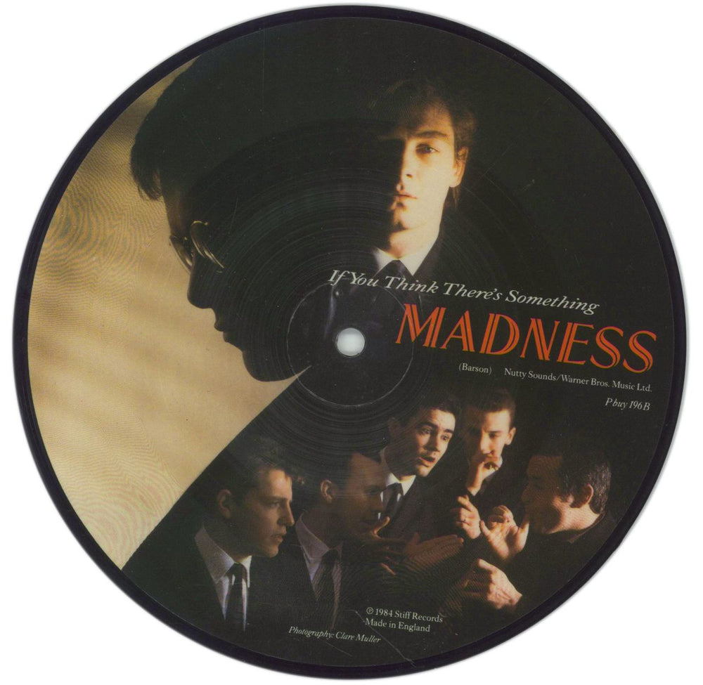 Madness Michael Caine UK 7" vinyl picture disc (7 inch picture disc single)