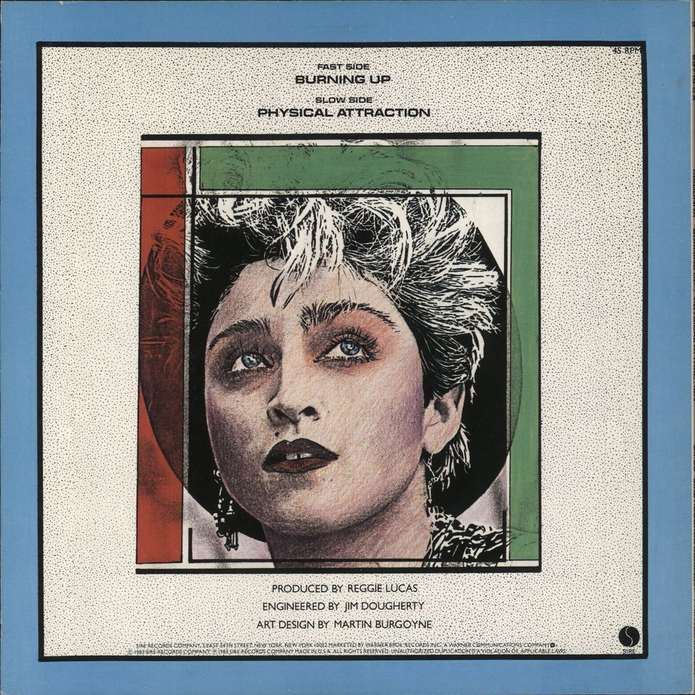 Madonna Burning Up - EX US 12" vinyl single (12 inch record / Maxi-single)