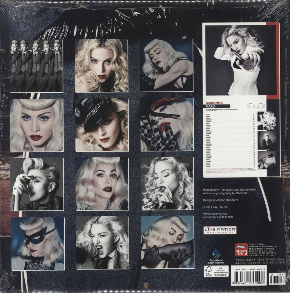 Madonna Calender 2015 - Sealed UK calendar 9781465040008