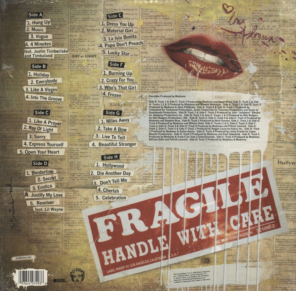 Madonna Celebration - Sealed UK 4-LP vinyl album record set