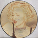 Madonna Cherish- Tea Stained UK 12" vinyl picture disc (12 inch picture record) W2883TP