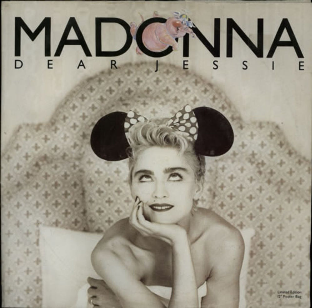 Madonna Dear Jessie - Poster Sleeve - EX UK 12" vinyl single (12 inch record / Maxi-single) W2668TW