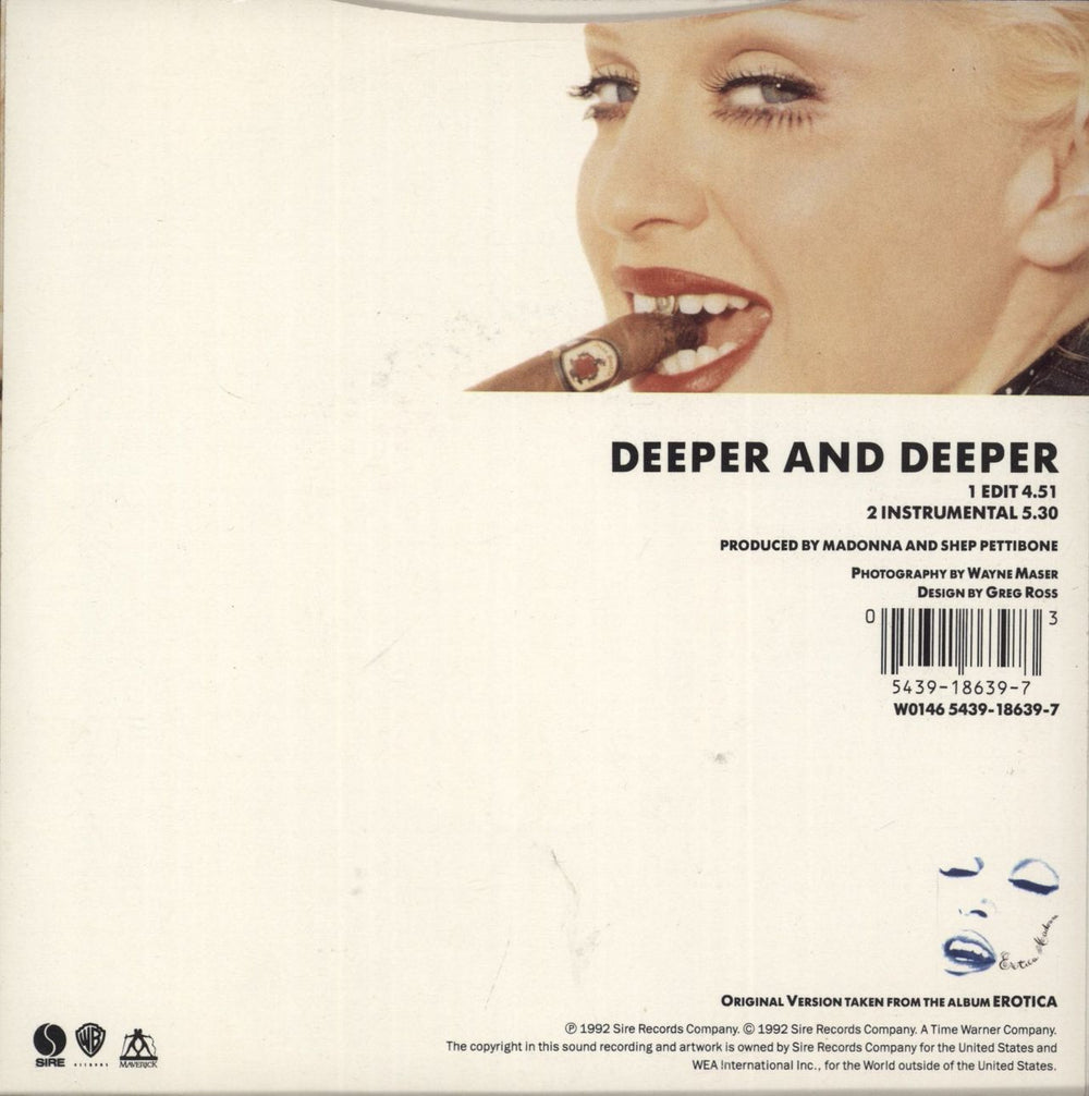 Madonna Deeper & Deeper German 7" vinyl single (7 inch record / 45) 054391863973