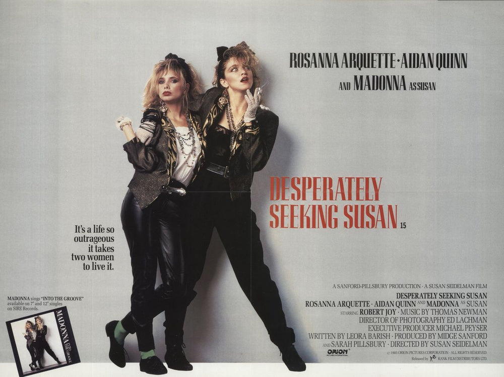 Madonna Into The Groove + Hype-Sticker & Poster UK 12" vinyl single (12 inch record / Maxi-single)