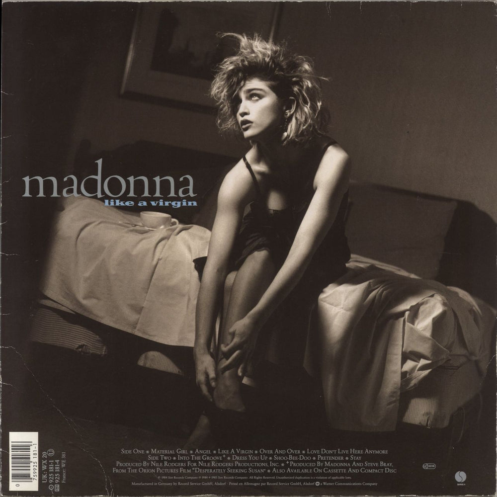 Madonna Like A Virgin - Hype Stickered - VG UK vinyl LP album (LP record)