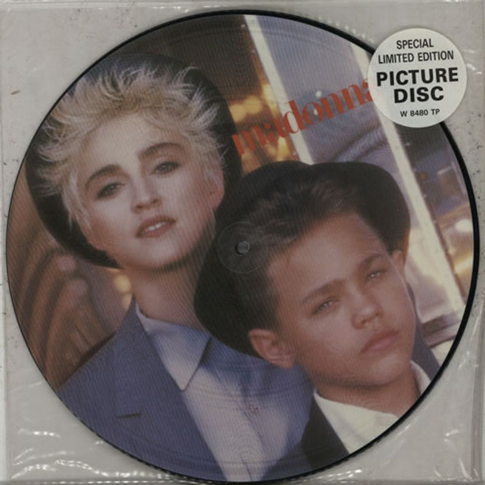 Madonna Open Your Heart - Stickered Slv UK 12" vinyl picture disc (12 inch picture record) W8480TP