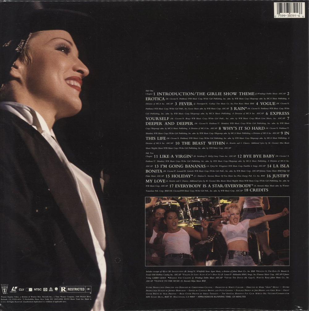 Madonna The Girlie Show - Live Down Under - Sealed European laserdisc / lazerdisc 075993839166