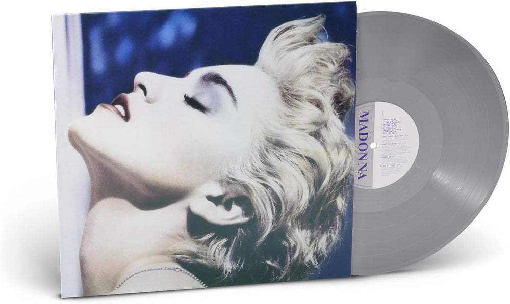 Madonna True Blue - Silver Vinyl + Poster US vinyl LP album (LP record) MADLPTR823846