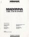 Madonna Truth Or Dare US Promo media press pack MADPPTR302133