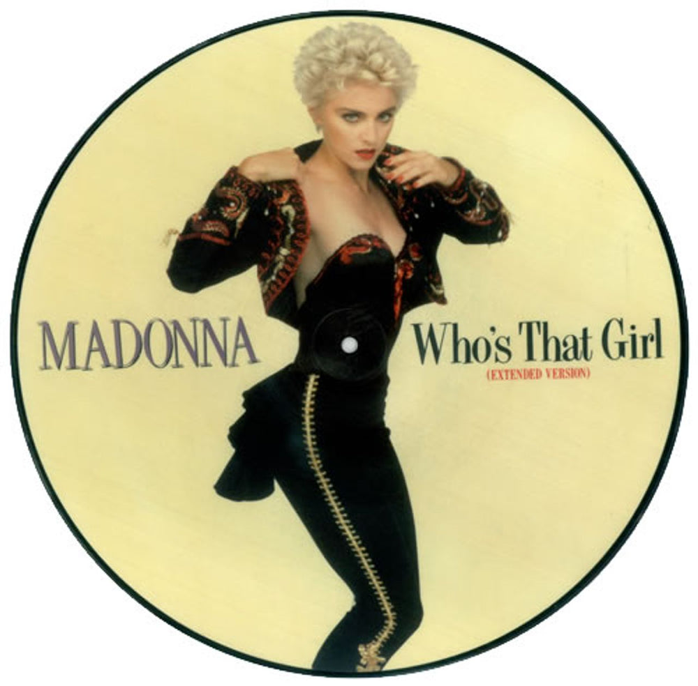 Madonna Who's That Girl - EX UK 12" vinyl picture disc (12 inch picture record) W8341TP